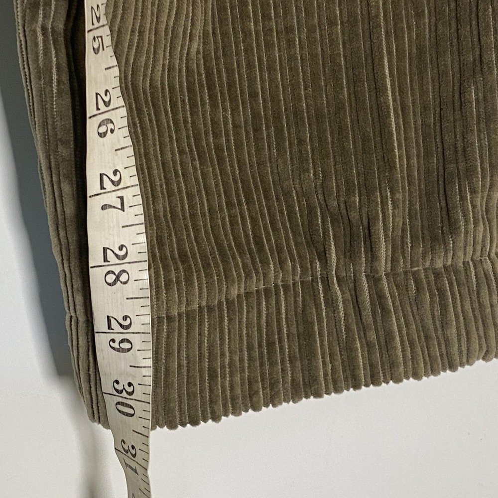 Saks Fifth Avenue Pants Mens 39x30 Brown Corduroy Pleated Cuffed Dress Pants - Picture 13 of 16